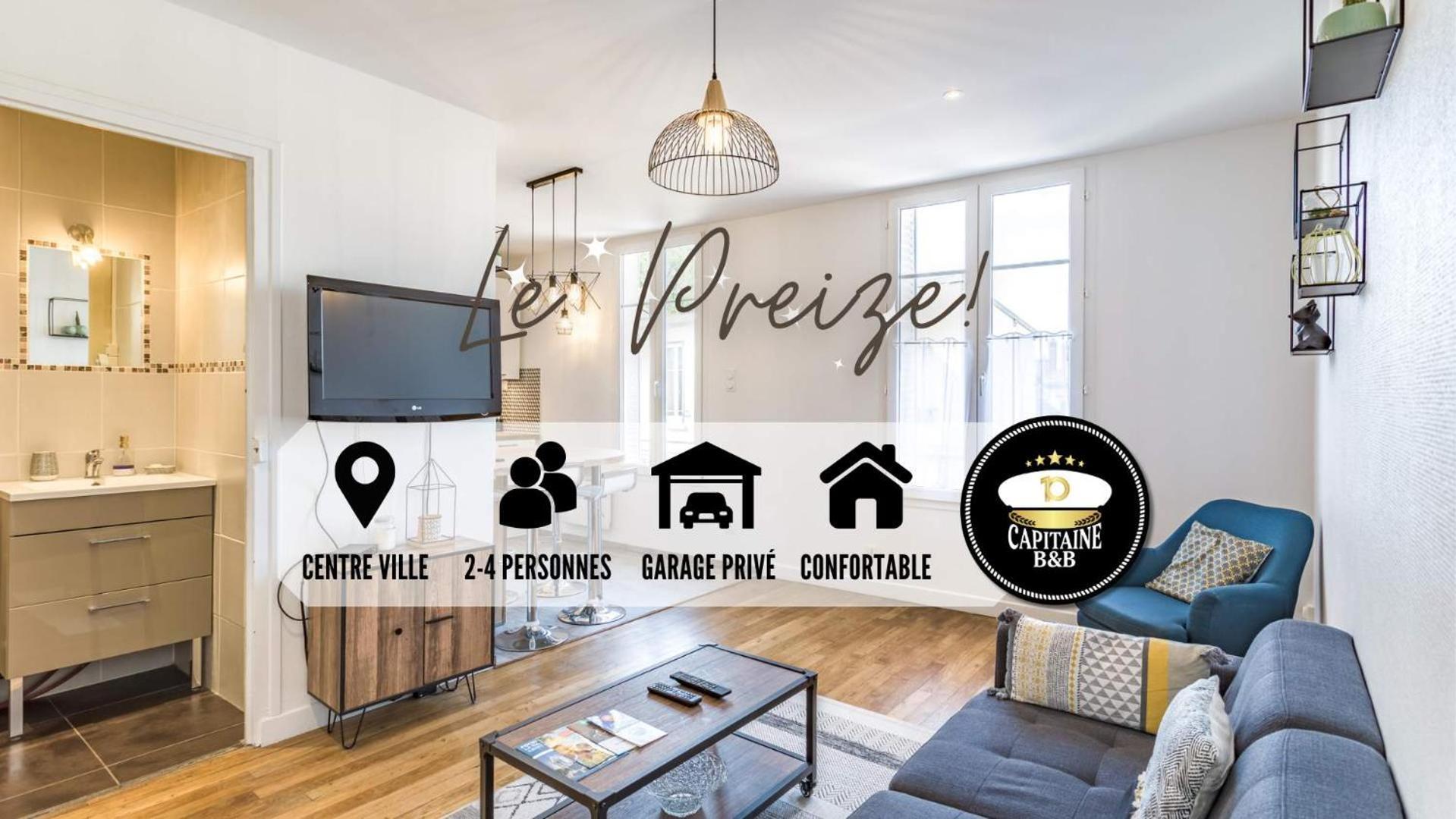 Appartement "Le Preize" - Centre Ville - Garage Prive Troyes Exterior photo